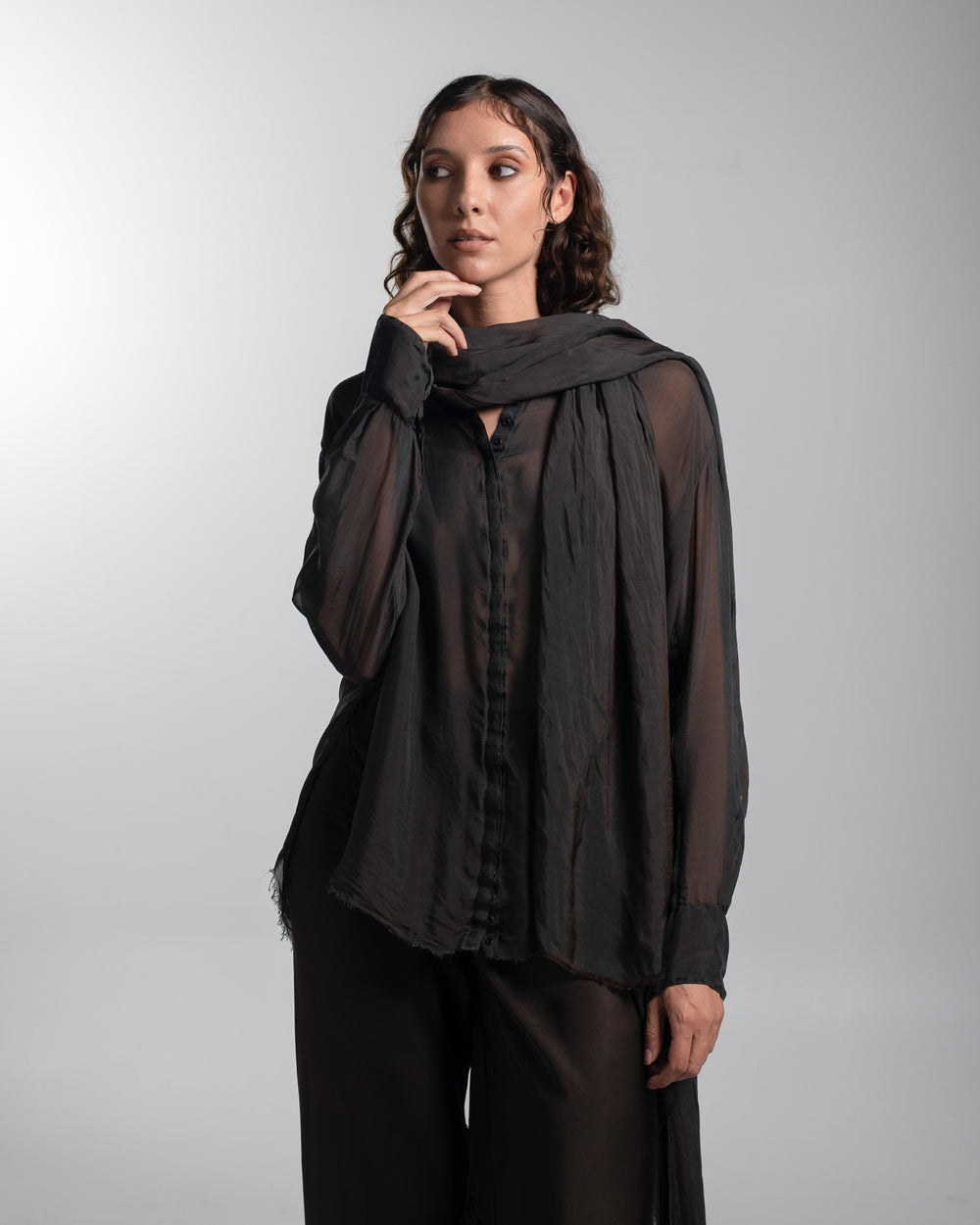 Scarf Silk Chocolate