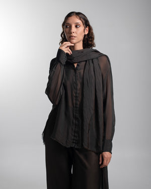 Scarf Silk Chocolate
