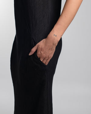Sia Dress Linen Black