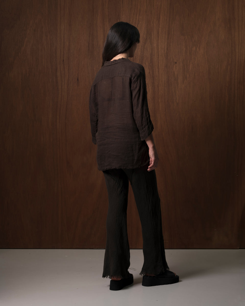 Milano Pants Linen Chocolate