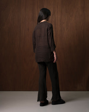 Milano Pants Linen Chocolate