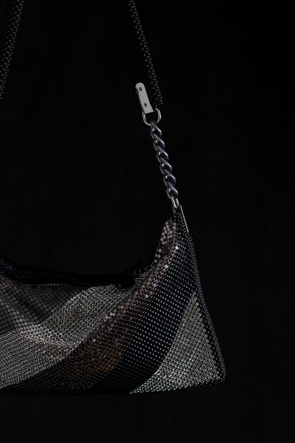Daniela Diagonals Baguette Black / Grey