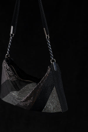 Daniela Diagonals Baguette Black / Grey