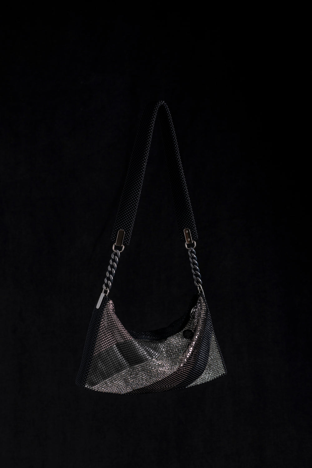 Daniela Diagonals Baguette Black / Grey