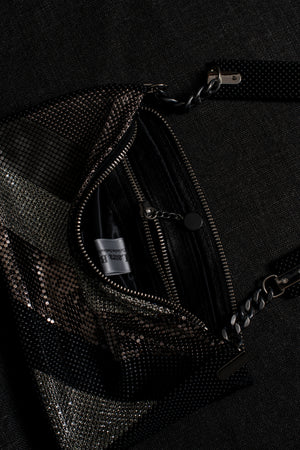 Daniela Diagonals Baguette Black / Grey