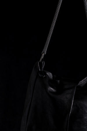 Michelle Shoulder Bag w/ Mesh Handle Black