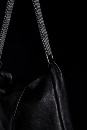 Michelle Shoulder Bag w/ Mesh Handle Black