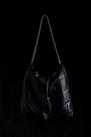 Michelle Shoulder Bag w/ Mesh Handle Black