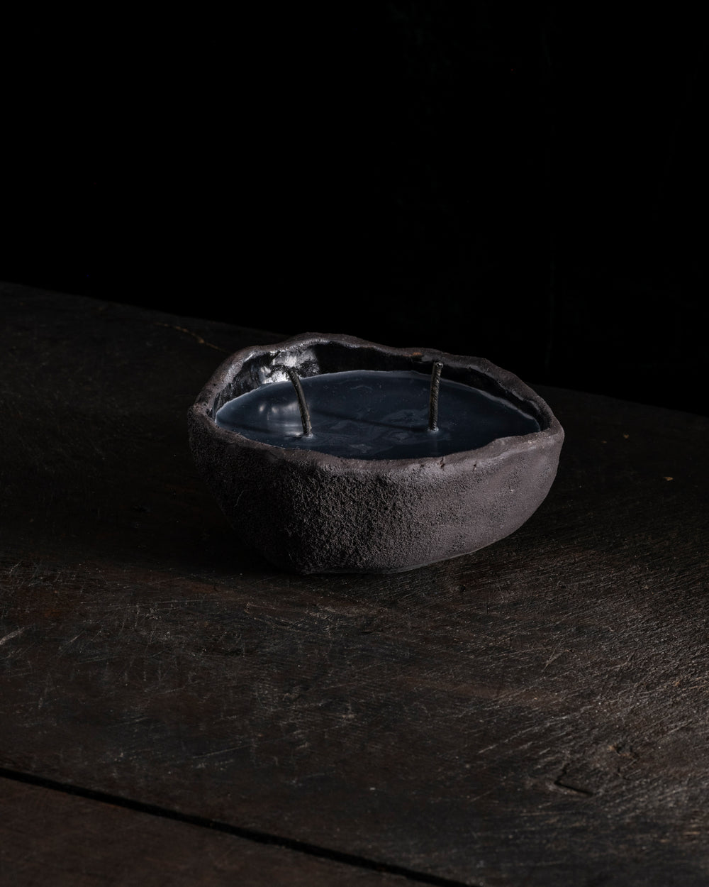 Intention Bowl Black 2 Wicks - Gaia