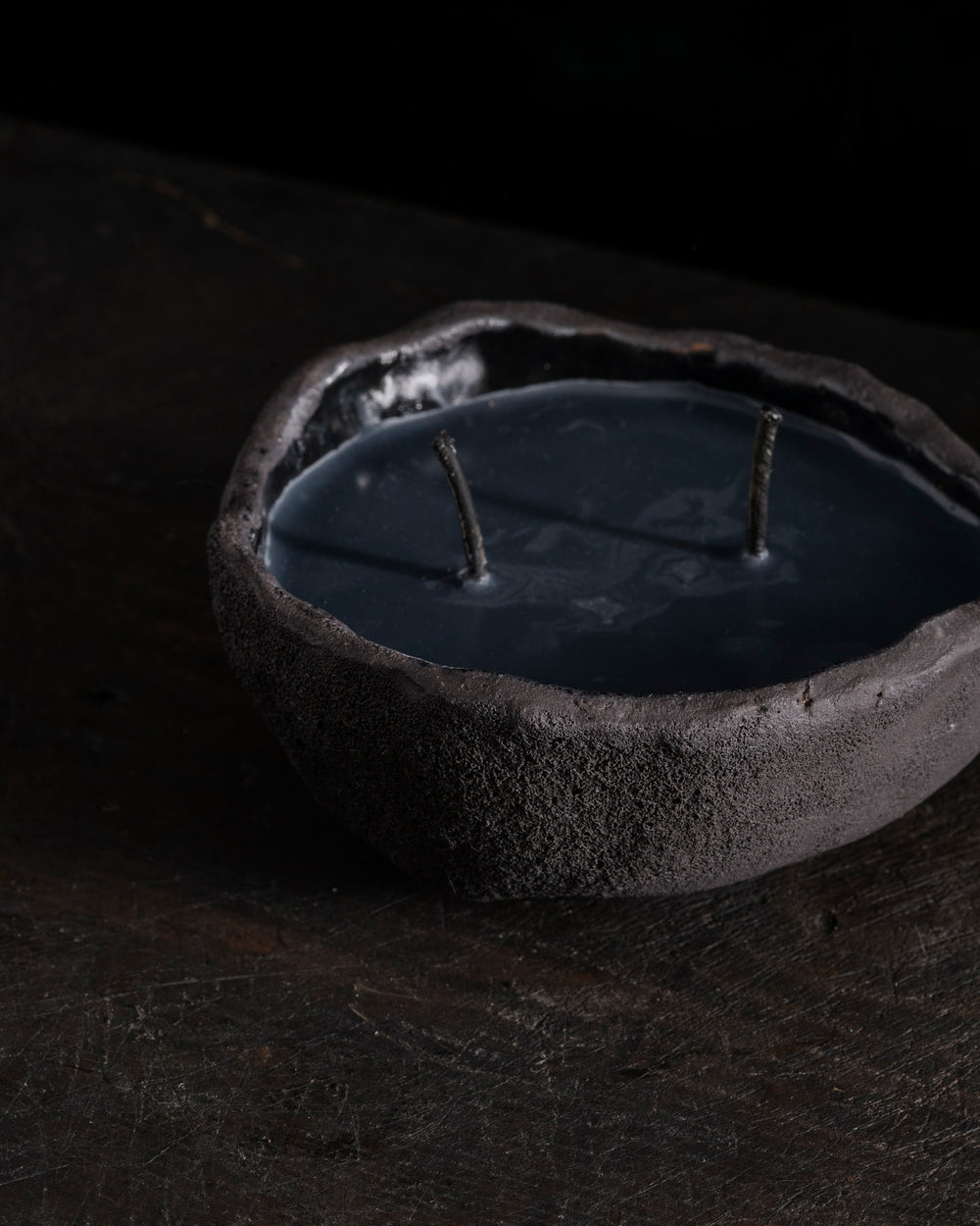 Intention Bowl Black 2 Wicks - Gaia
