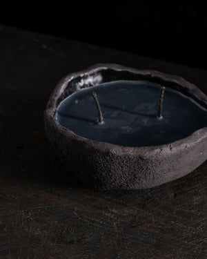 Intention Bowl Black 2 Wicks - Gaia