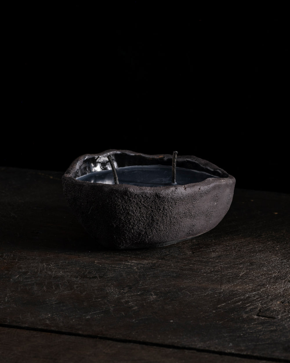 Intention Bowl Black 2 Wicks - Gaia
