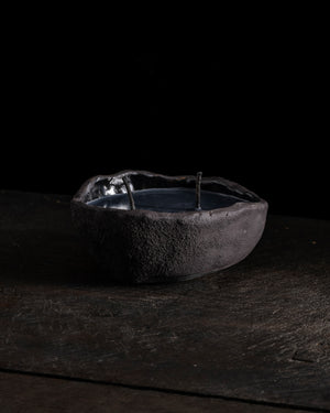 Intention Bowl Black 2 Wicks - Gaia