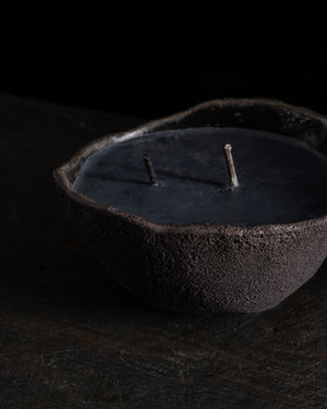 Intention Bowl Black 2 Wicks - Hera