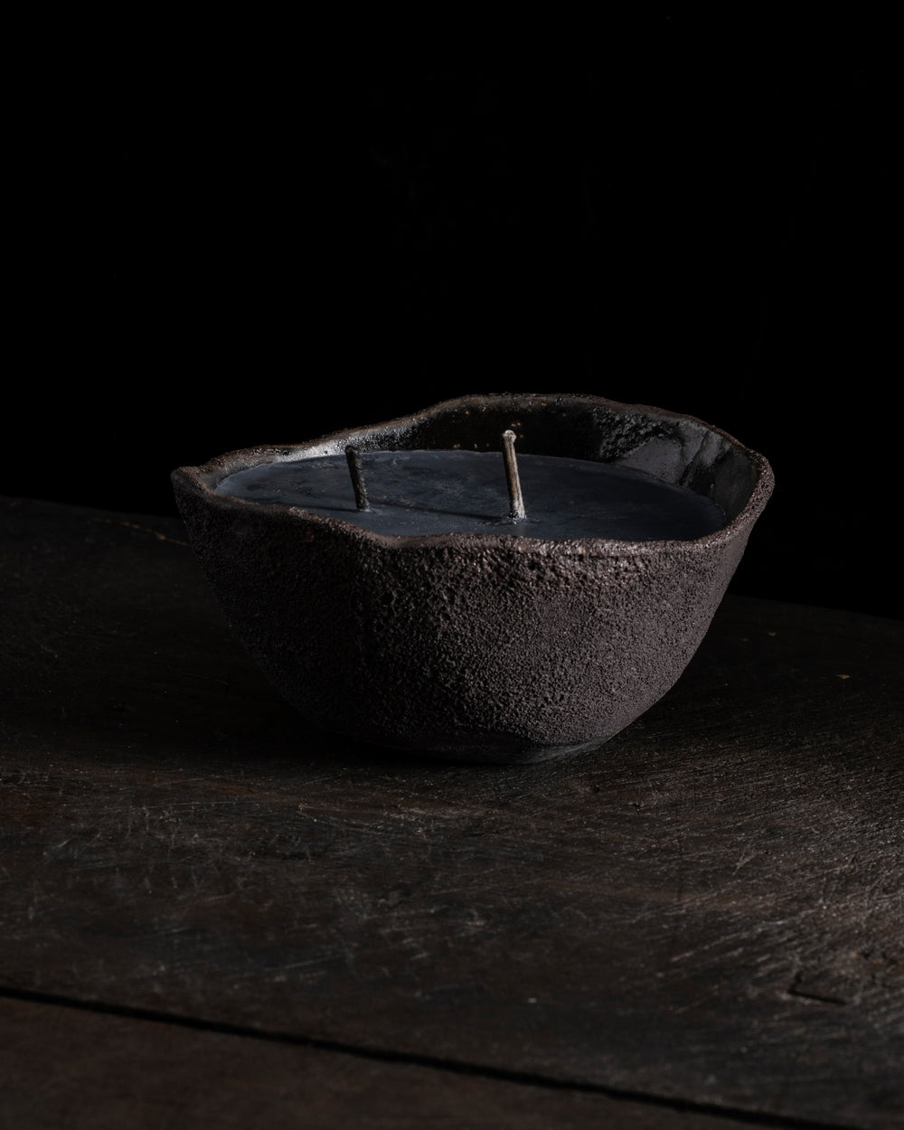 Intention Bowl Black 2 Wicks - Hera