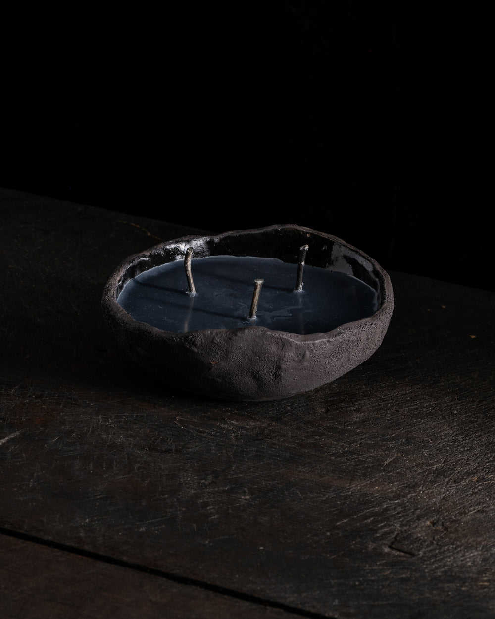 Intention Bowl Black 3 Wicks - Gaia