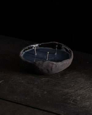 Intention Bowl Black 3 Wicks - Gaia