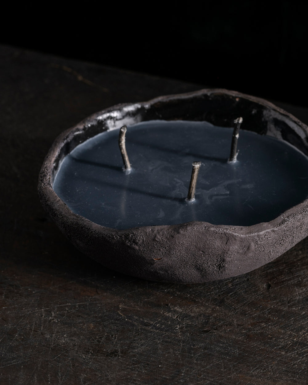 Intention Bowl Black 3 Wicks - Gaia