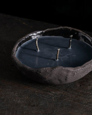 Intention Bowl Black 3 Wicks - Gaia