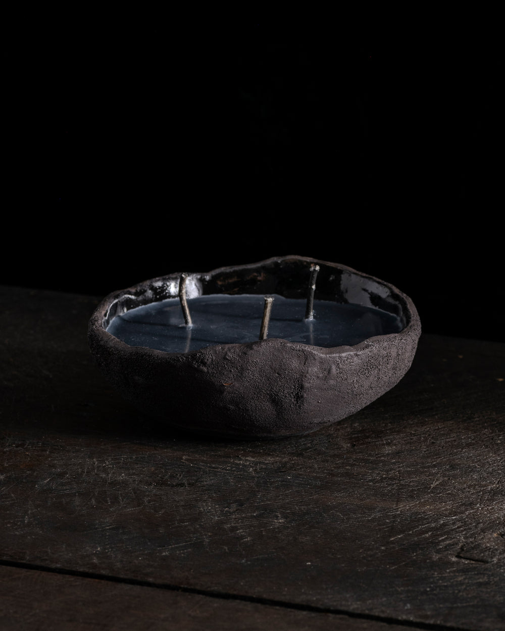Intention Bowl Black 3 Wicks - Gaia
