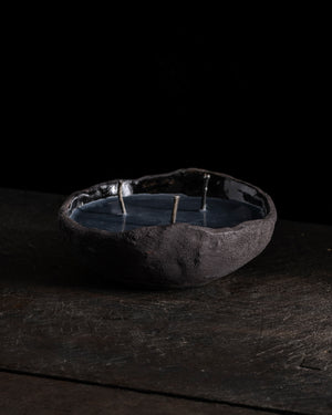 Intention Bowl Black 3 Wicks - Gaia