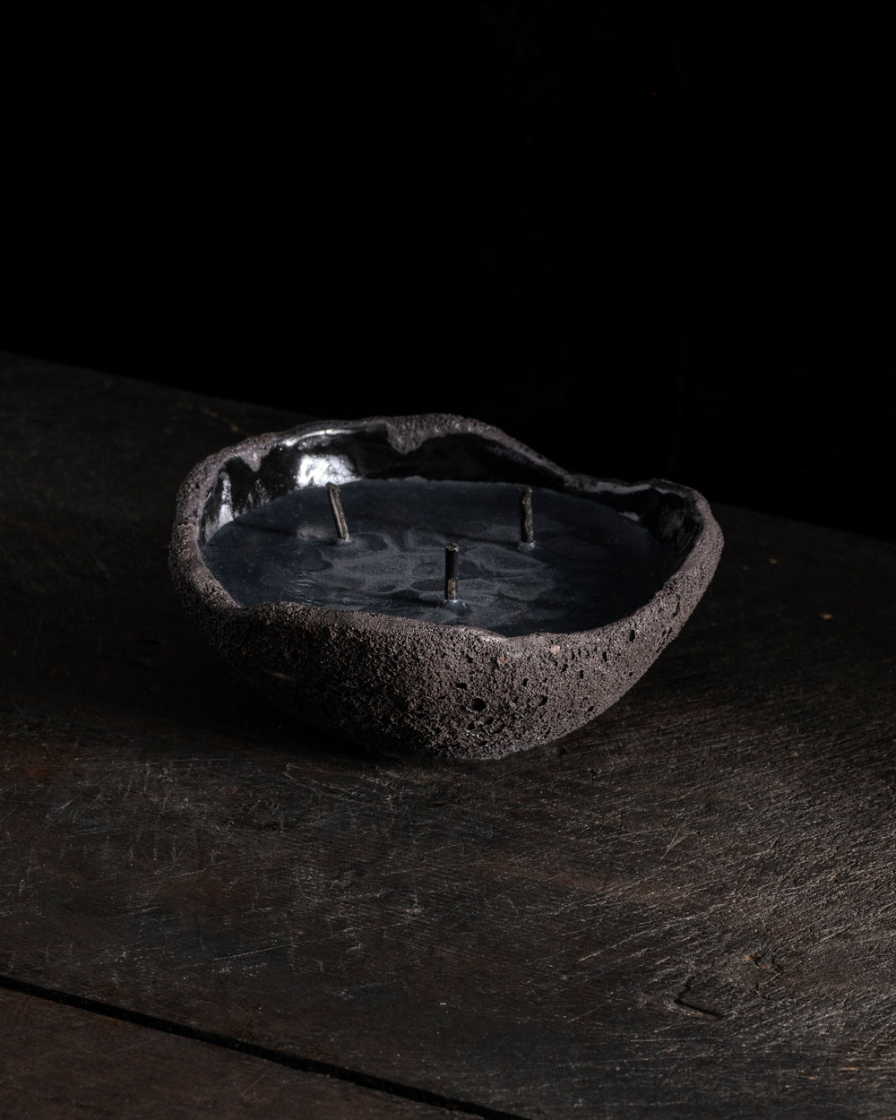 Intention Bowl Black 3 Wicks - Hera