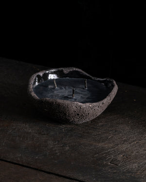 Intention Bowl Black 3 Wicks - Hera