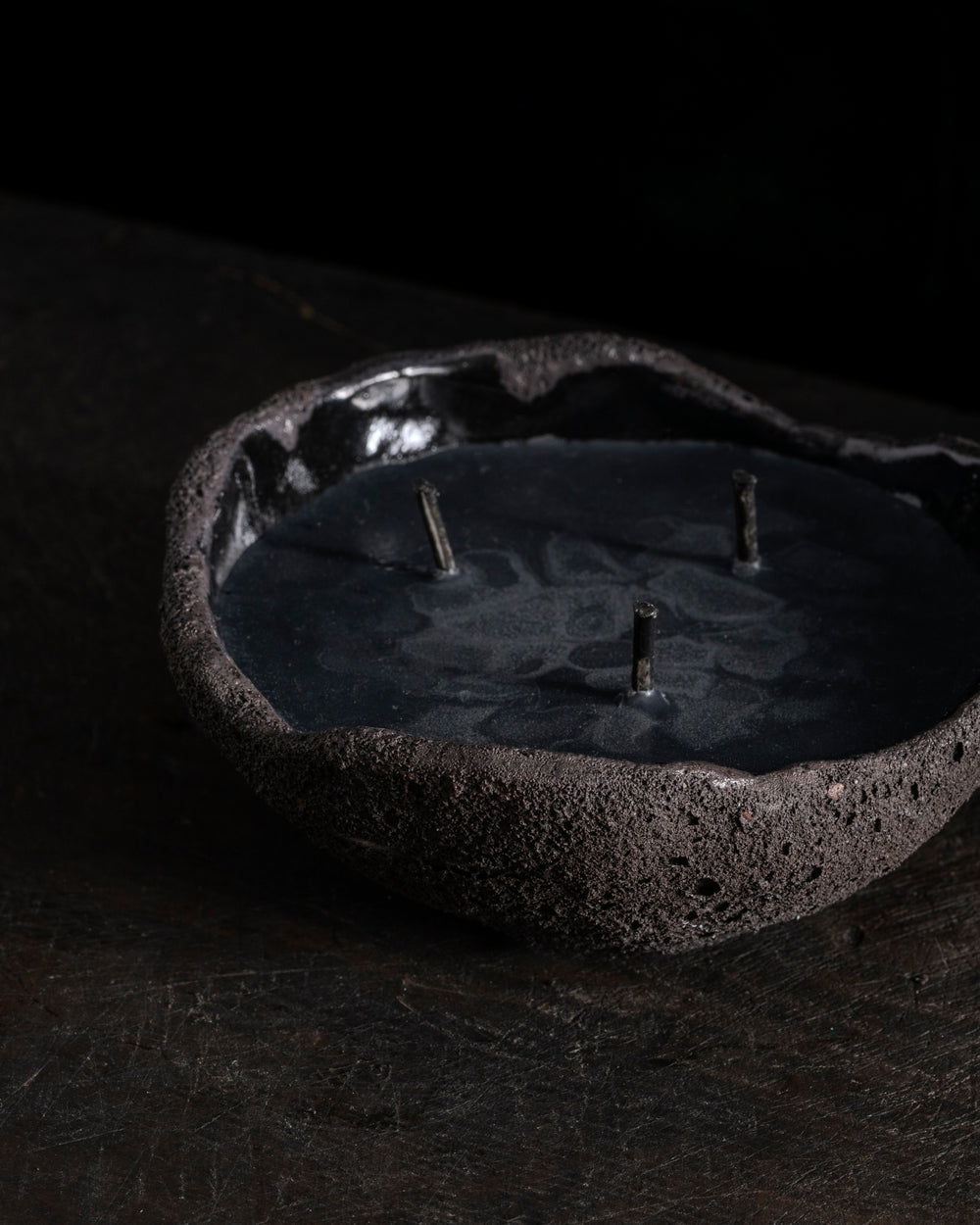 Intention Bowl Black 3 Wicks - Hera
