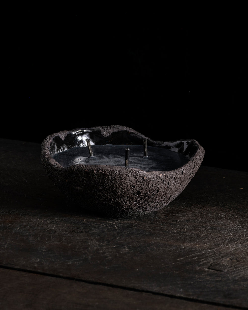 Intention Bowl Black 3 Wicks - Hera