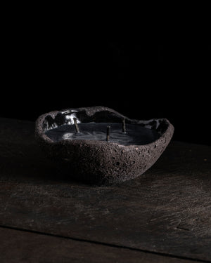 Intention Bowl Black 3 Wicks - Hera