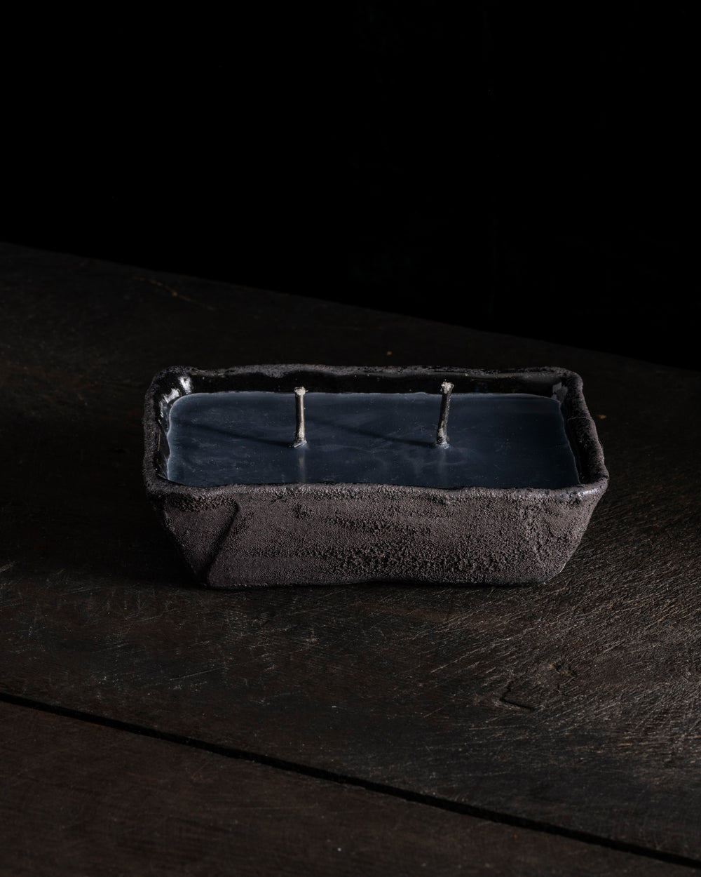 Rectangular Black 2 Wick - Gaia