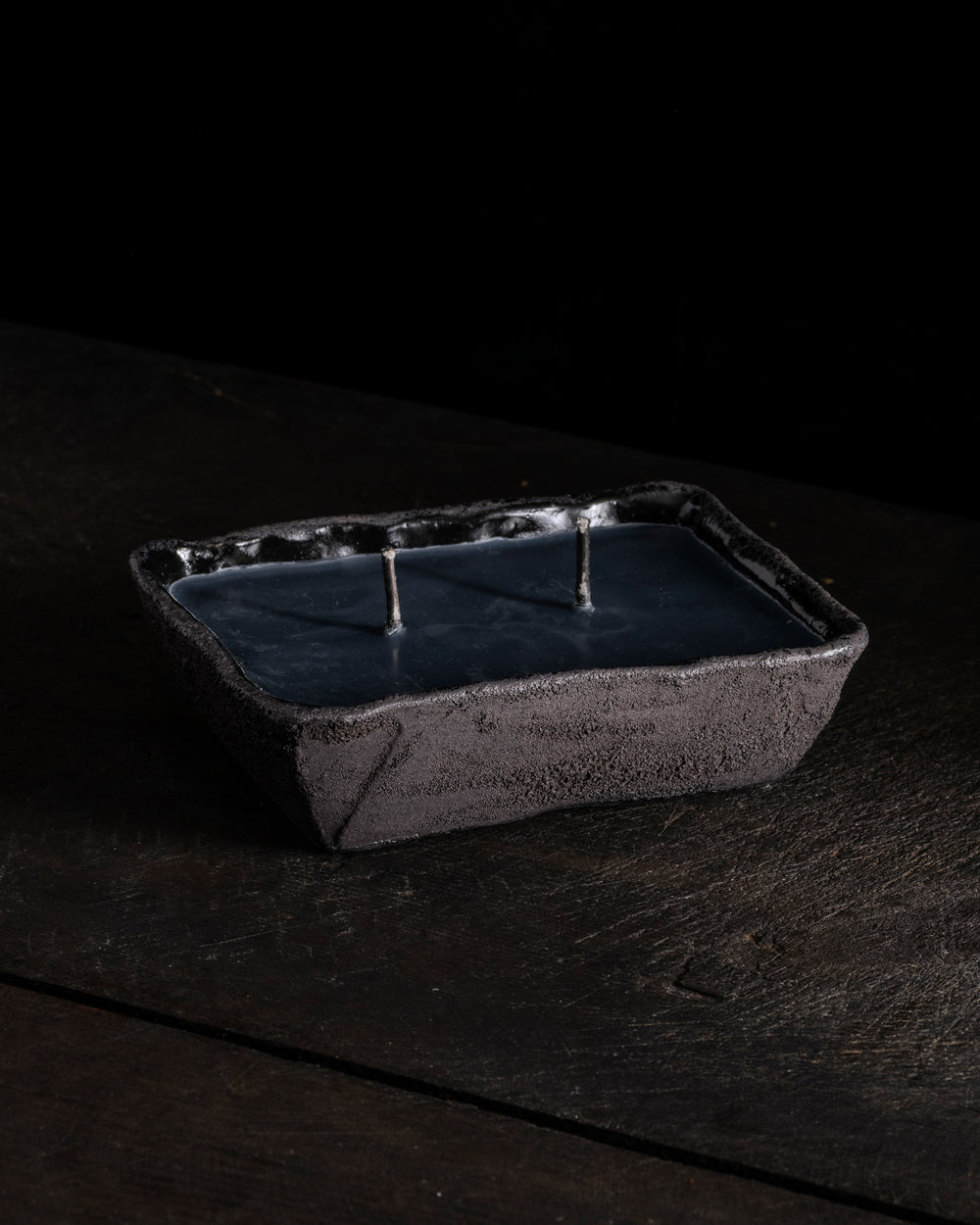 Rectangular Black 2 Wick - Gaia