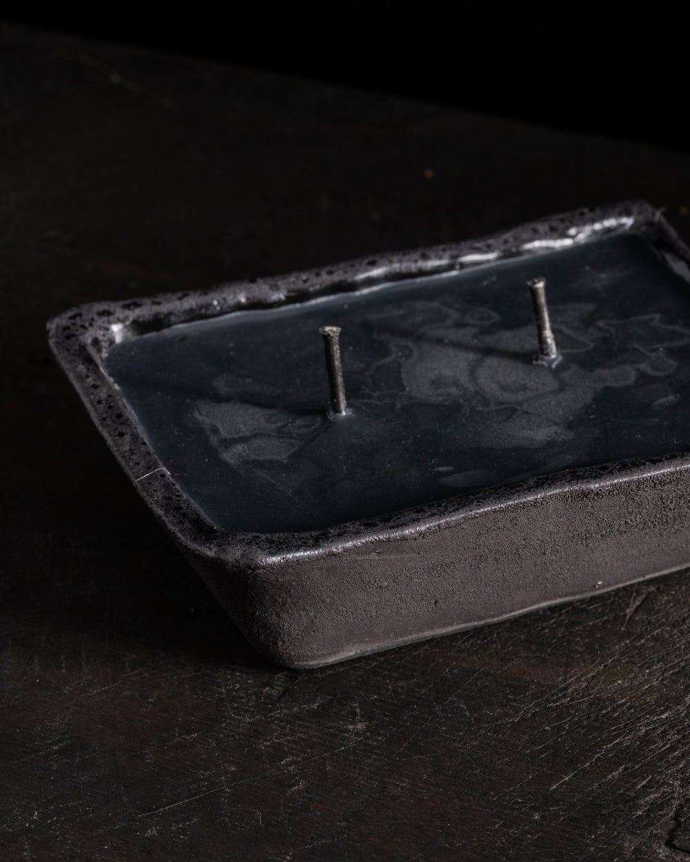 Rectangular Black 2 Wick - Hera