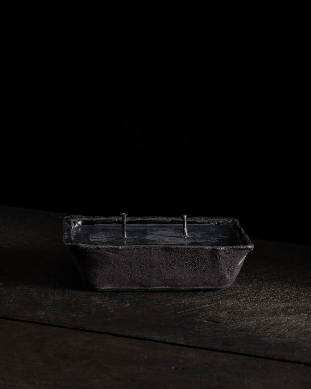 Rectangular Black 2 Wick - Hera