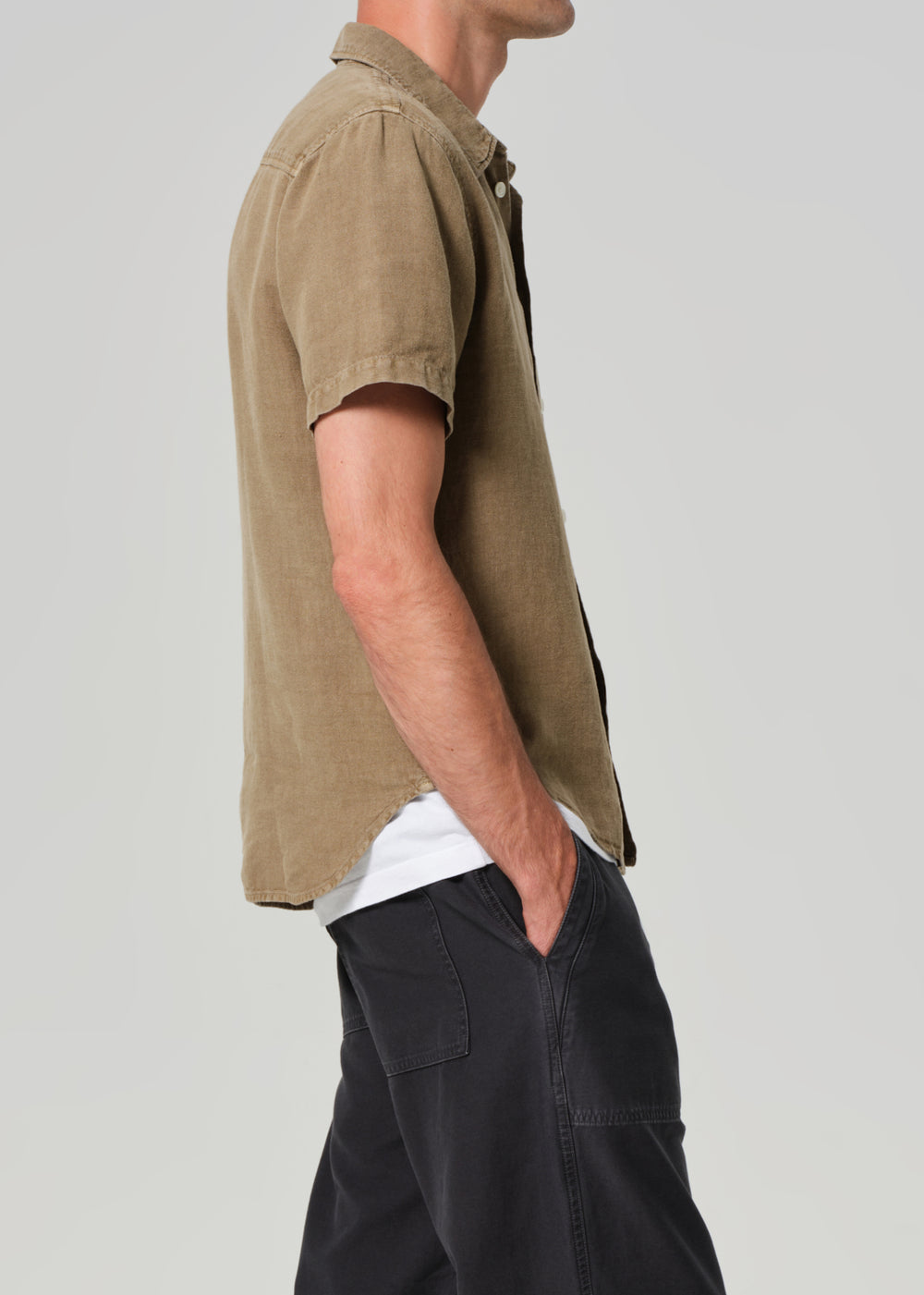 Cairo Short Sleeve Shirt Linen Reservoir
