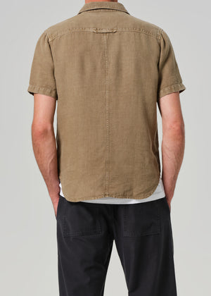 Cairo Short Sleeve Shirt Linen Reservoir