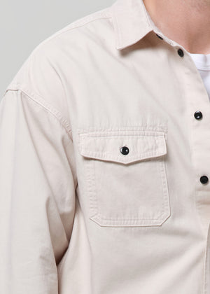 Shigoto Shirt Cashmere Touch Light Taupe