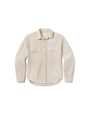 Shigoto Shirt Cashmere Touch Light Taupe