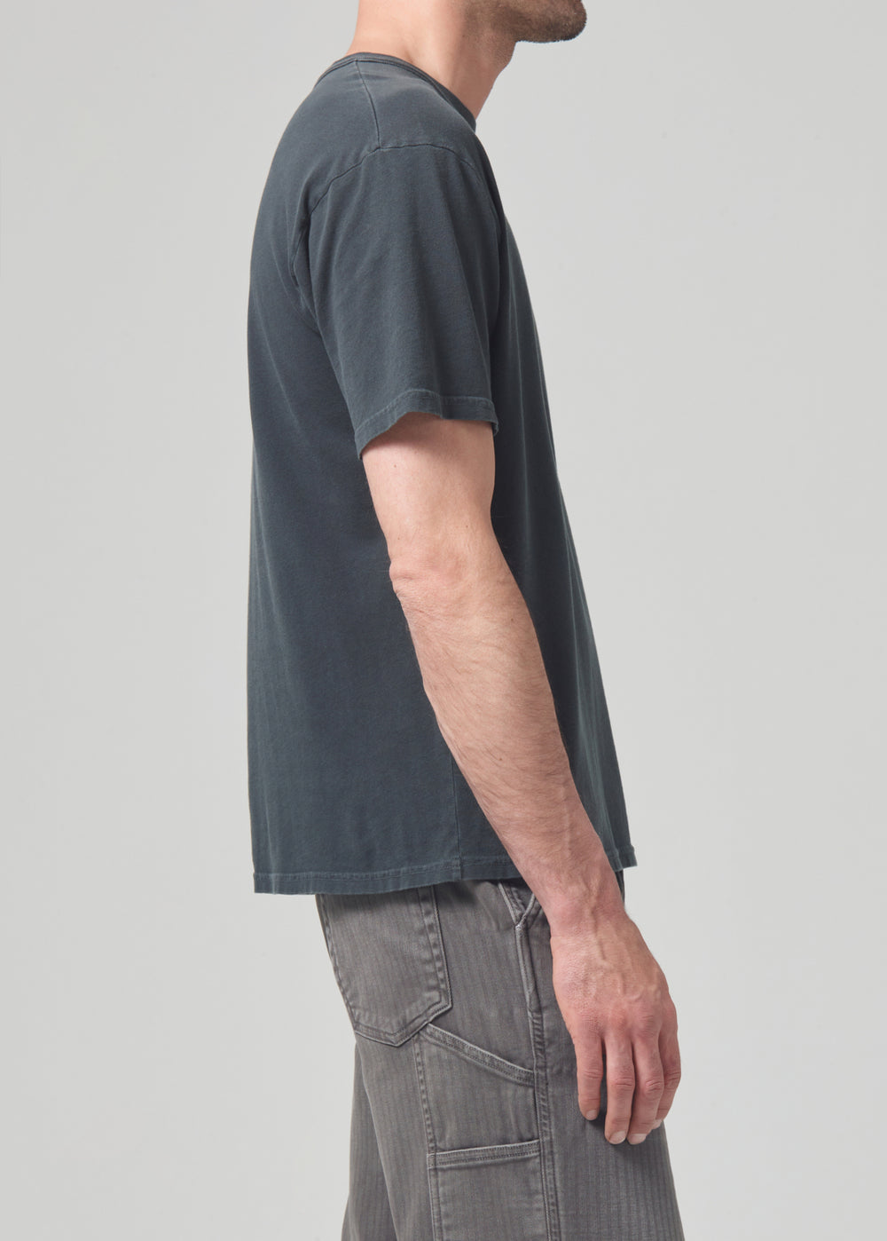 Box Tee in Charred Cedar