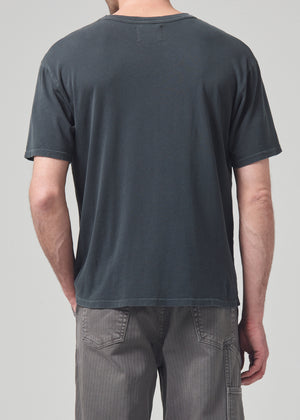 Box Tee in Charred Cedar