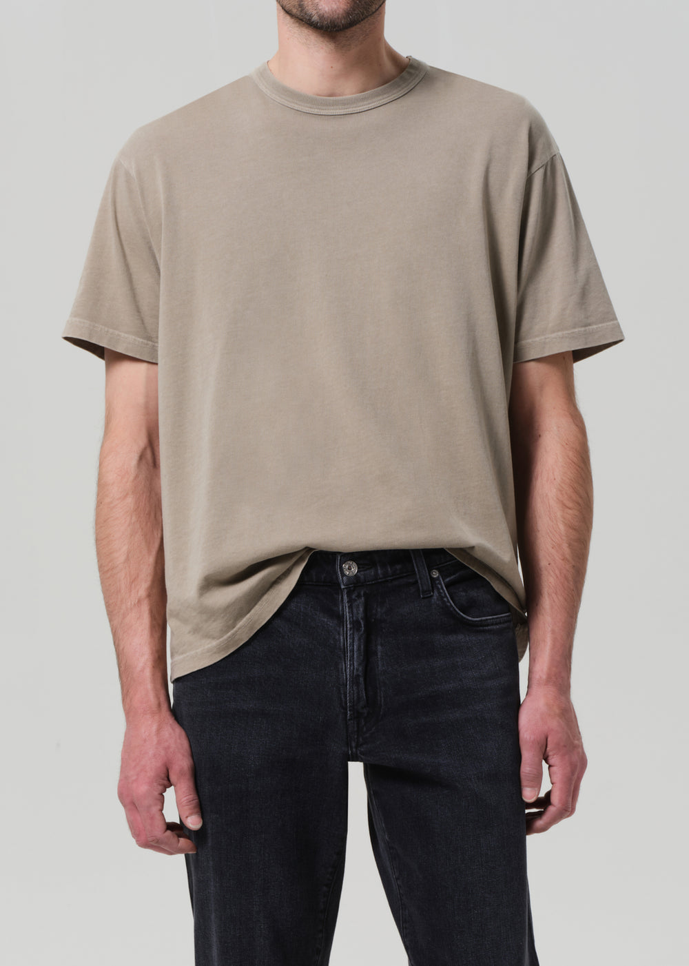Box Tee in Pelican