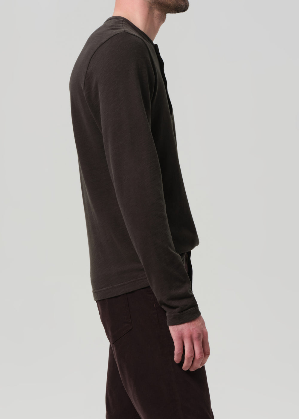 Three Button Henley Forrest