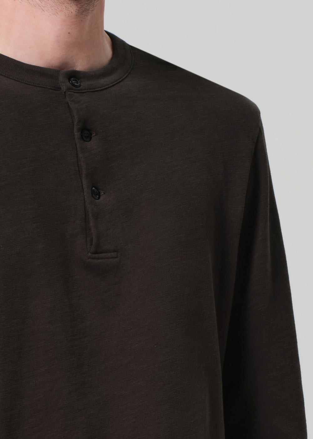 Three Button Henley Forrest