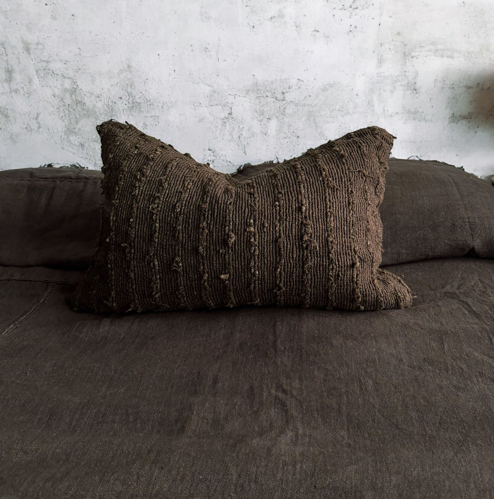 Lumbar Plain Nomad Silk Chocolate