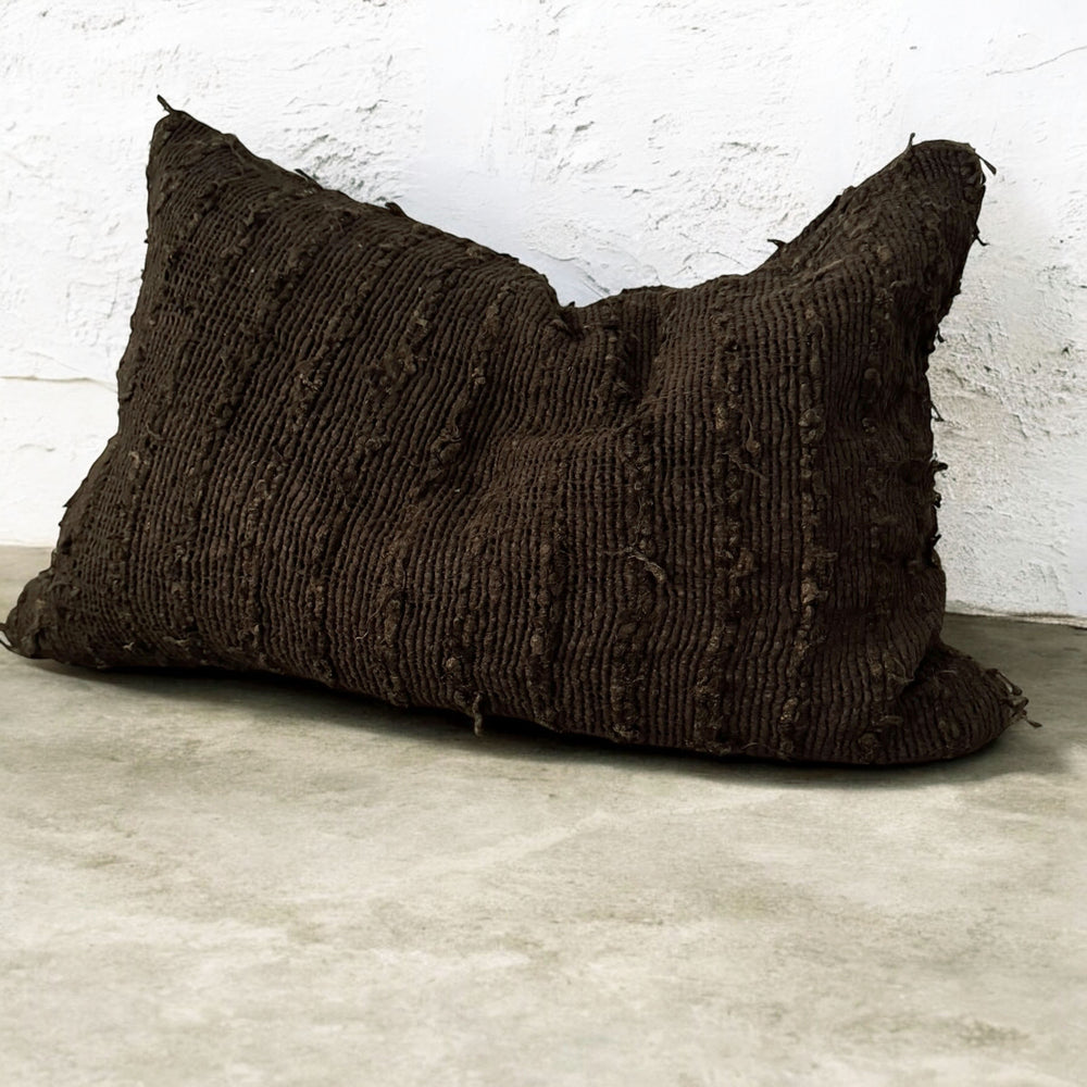 Lumbar Plain Nomad Silk Chocolate