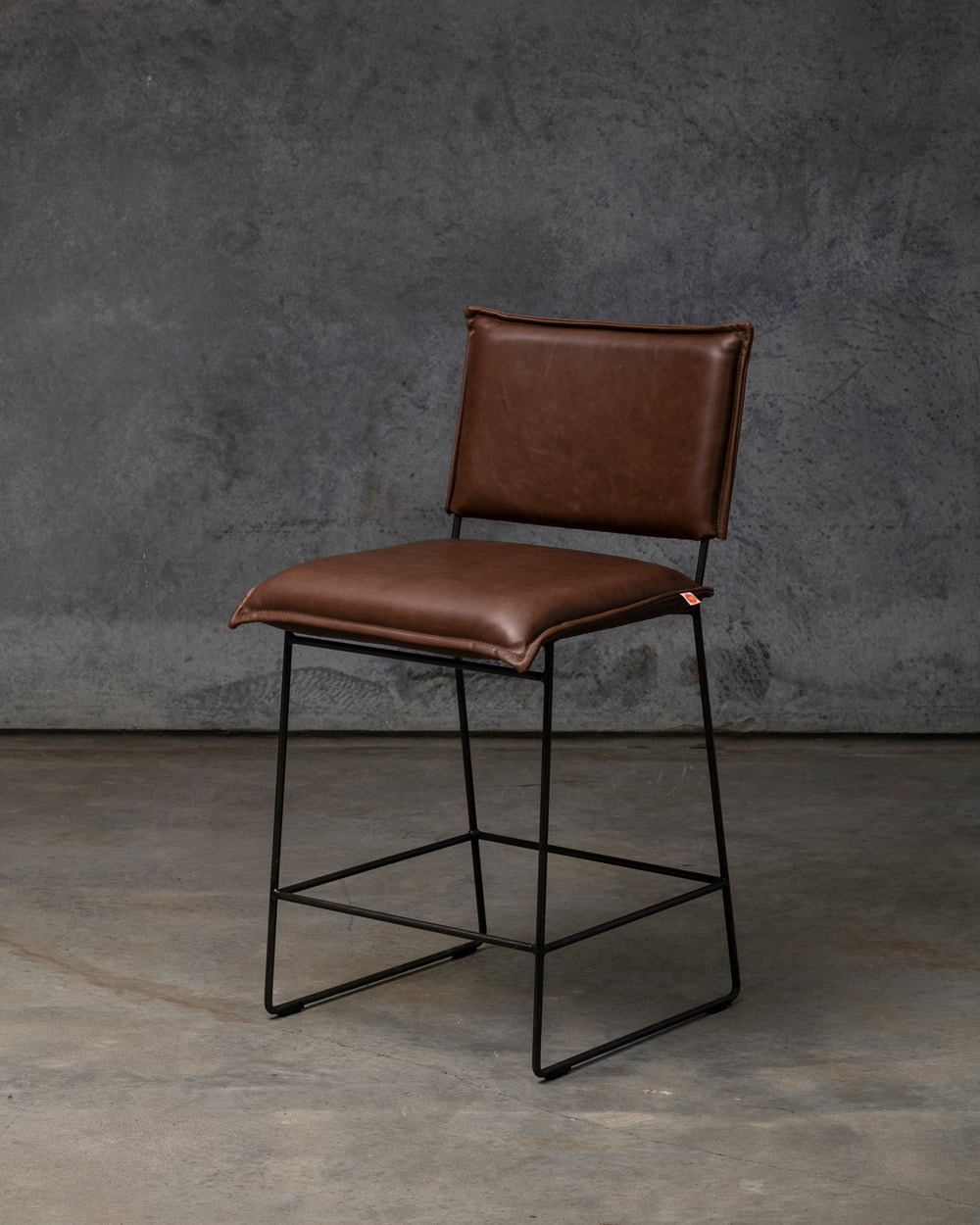 Norman Bar Stool Armless Old Glory Frame - Luxor Fango