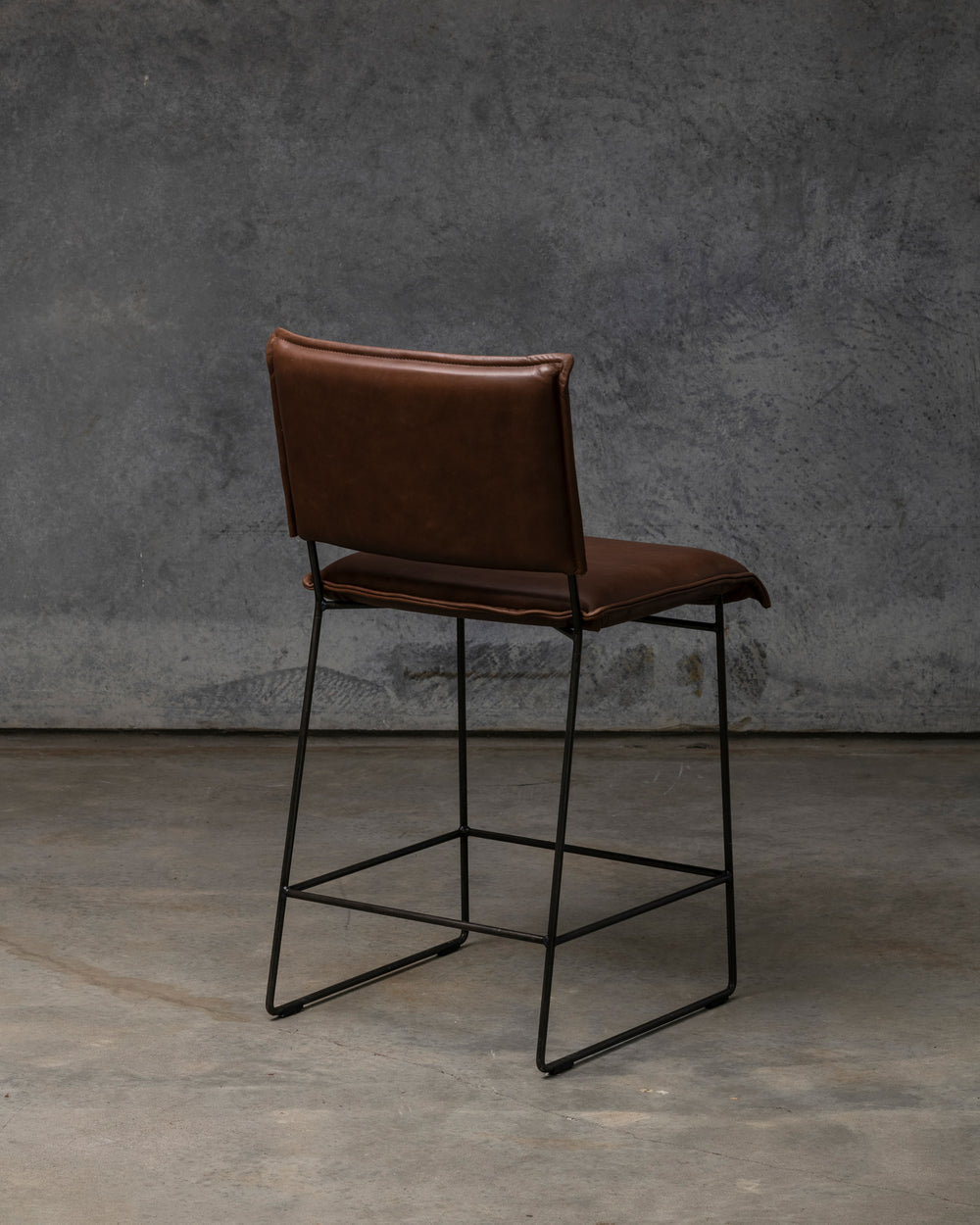 Norman Bar Stool Armless Old Glory Frame - Luxor Fango