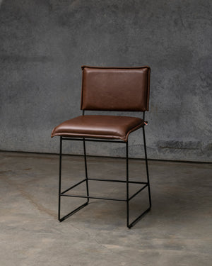 Norman Bar Stool Armless Old Glory Frame - Luxor Fango