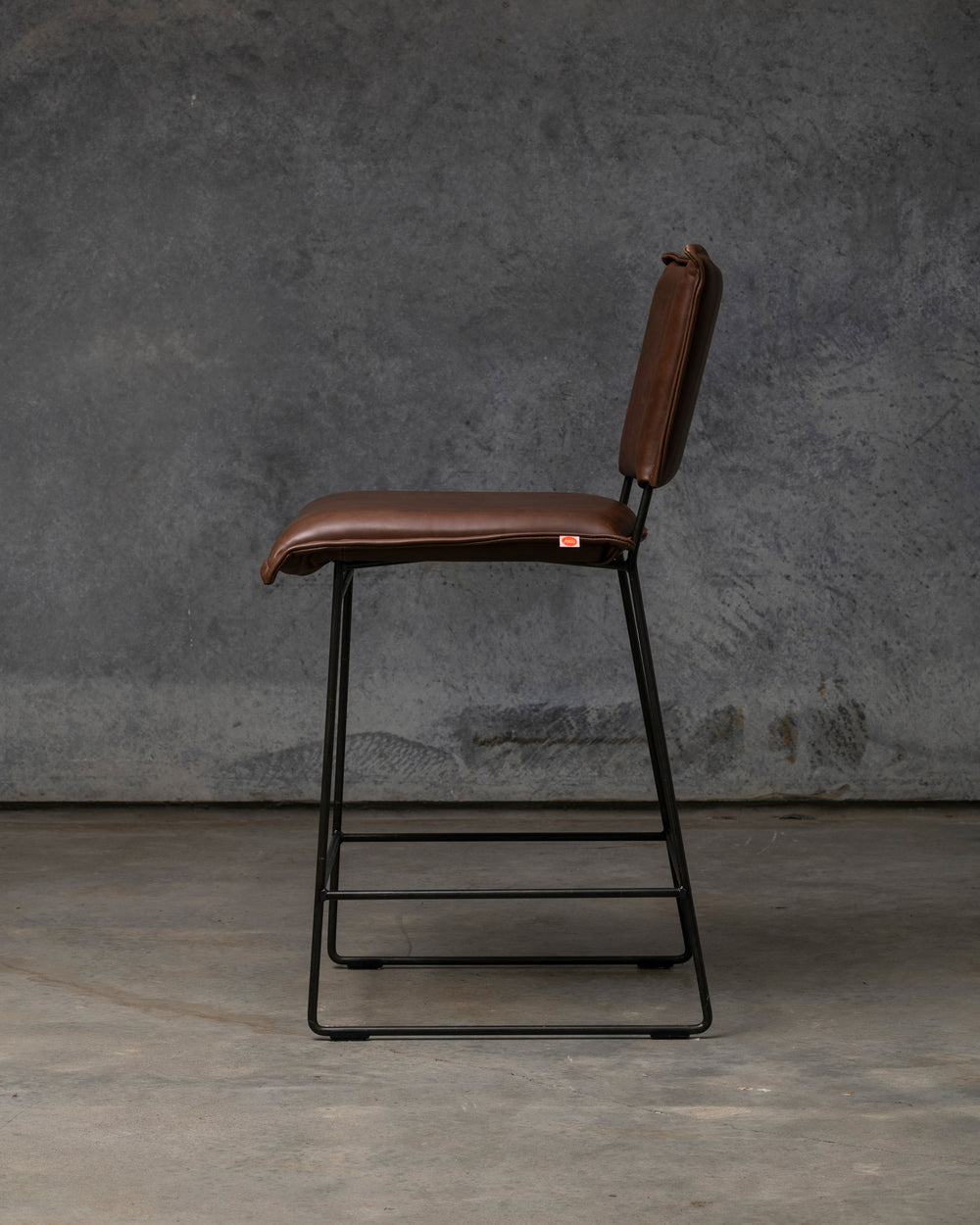 Norman Bar Stool Armless Old Glory Frame - Luxor Fango