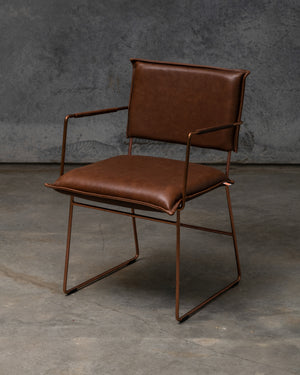 Norman Dining Chair Copper Frame - Luxor Fango
